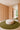 Signature Round wool rug in Green, full view