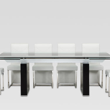 Lisbon Glass Extendable Dining Table