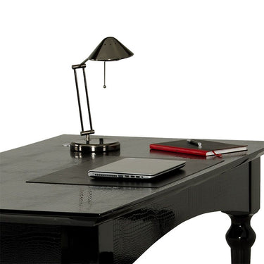 AX Ambassador Black Crocodile Lacquer Office Desk
