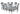 AX Centro White Crocodile Dining Table