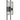 Duelle 18 inch nightshade black, LED wall sconce, up and down warm 2700K light, pressed art glass diffuser.