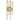 Mick De Giulio Duelle 18 inch wall light, dual direction lighting, modern glass shade. - Natural Brass