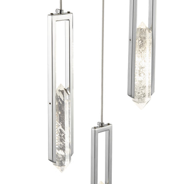 Finesse Decor Elysian 5 Light Chandelier Chrome