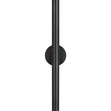 Dark Bronze Ebell KWWS10727 wall light, vertical installation with domed crystal glass prism.