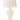 Elijah rechargeable lamp, Ivory & Brass
