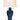 Elijah Midnight Blue on Antique Brass cordless rechargeable table lamp