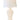 Elijah rechargeable lamp, Ivory & Nickel