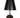Emily Cordless Wall Sconce Black Metal Shade by Modern Lantern mounted on a modern living room wall