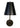 Emily Cordless Wall Sconce Black Metal Shade by Modern Lantern mounted on a modern living room wall