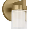 Visual Comfort Esfera LED Crystal Wall Sconce - Dimmable Brass Accent Light