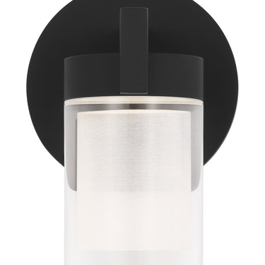 Black LED Wall Sconce with Crystal - Esfera by Visual Comfort
