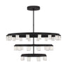 Statement Lighting: Extra Large Three-Tier LED Chandelier by Visual Comfort, Black