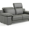 Lamod Italia Evergreen Black Italian Leather Sofa Set