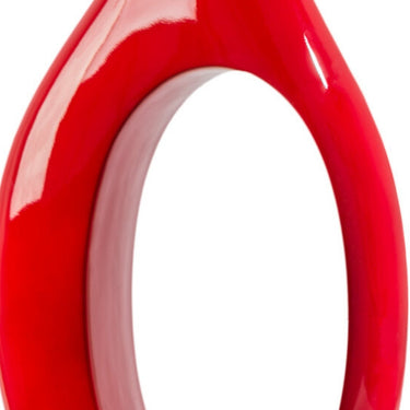 Finesse Decor Trombone Red Set of Two Vases