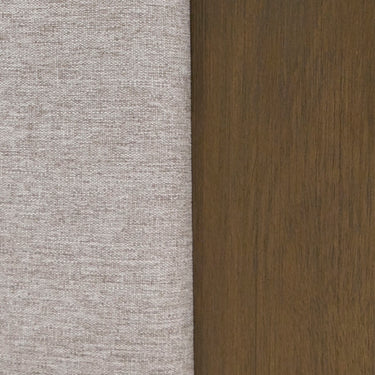 Nova Domus Fantasia Walnut & Grey Bed with Two Nightstands