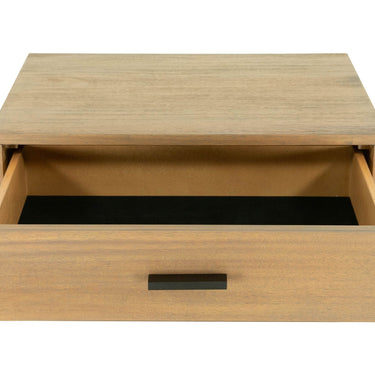 Eastern King Nova Domus Fantasia Walnut & Grey Bed with Two Nightstands