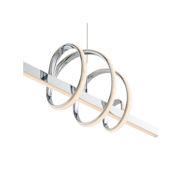 Finesse Decor Salzburg Linear Chandelier Chrome