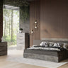 Nova Domus Ferrara Volcano Oxide Grey Bed with Nightstands