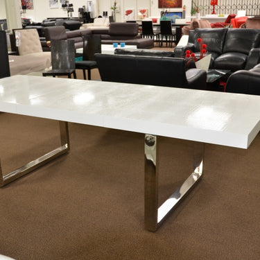 Skyline Extendable White Dining Table