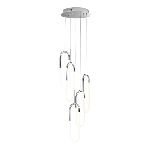 Finesse Decor Five Clips Chandelier in Chrome 1