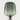 Lodes Flar lamp with Champagne steel base and Turquoise hand-blown glass diffuser
