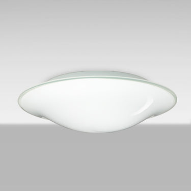 Luma 18 glowing from below, three-quarter view | Besa Lighting