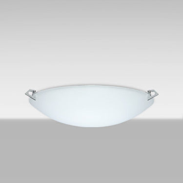 Sonya 13 Satin Frost glass glowing from below | Besa Lighting