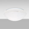 Bobbi 12 in Opal Cut glass, glowing from below | Besa Lighting – Besa photographs the Bobbi 12; the Bobbi 12 is the same design in a same size