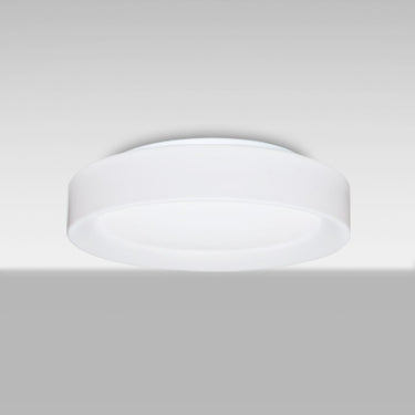 Pella 13 in Opal Matte, glowing from below | Besa Lighting