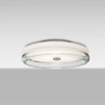 Topper 12 with Opal/Clear rings, glowing | Besa Lighting