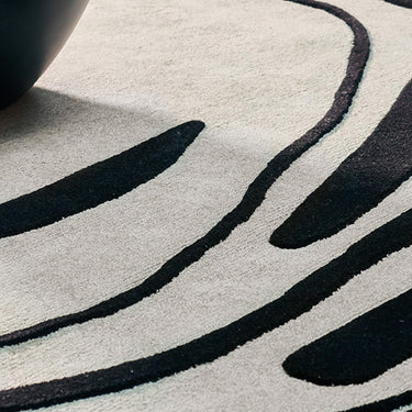 Fragment  wool rug, close-up detail
