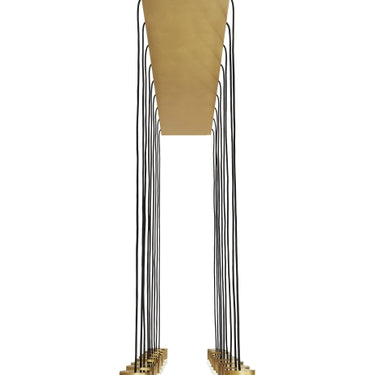 Visual Comfort 18-light LED chandelier in a linear design for large residential or commercial spaces