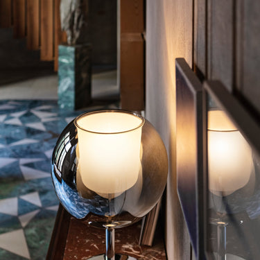 Penta Glo glass table lamp in a modern interior