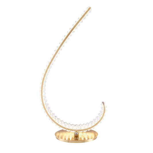 Grace Crystal 16W Table Lamp Touch and Dimmable in R Gold 1