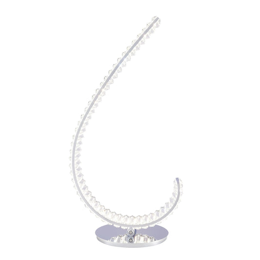 Grace Crystal 16W Table Lamp Touch and Dimmable in R Chrome 1
