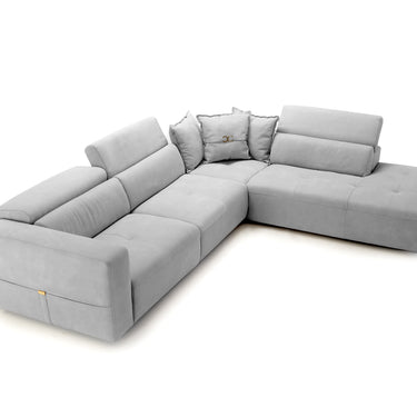 Lamod Italia Grande Italian Light Grey RAF Chaise Sectional Sofa