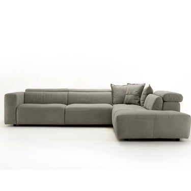 Lamod Italia Grande Italian Dark Grey RAF Chaise Sectional Sofa
