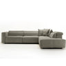 Lamod Italia Grande Italian Dark Grey RAF Chaise Sectional Sofa