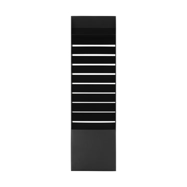 Lamel 19 inch matte black waterproof outdoor wall sconce for patio or entryway