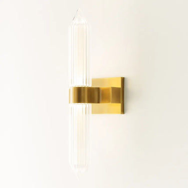 Visual Comfort Langston brass LED wall light for designer living room or vanity use