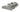 David Ferrari Horizon Grey Fabric Grey Leather U Shaped Sectional Sofa