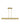  I-Beam Linear Pendant Light - Natural Brass