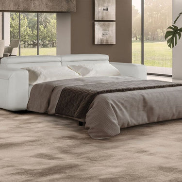 Lamod Italia Icon Italian Grey Leather Sofa Bed