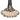 B.Lux Ilde Max S 13-Light Pendant designed by David Abad with bronze finish and black cord