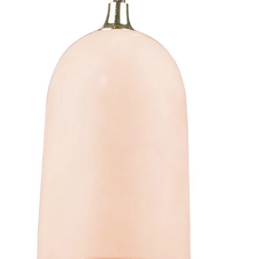 Innermost designer hanging lamp featuring translucent rose marble finish.