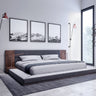 Nova Domus Jagger Dark Grey & Walnut Bed
