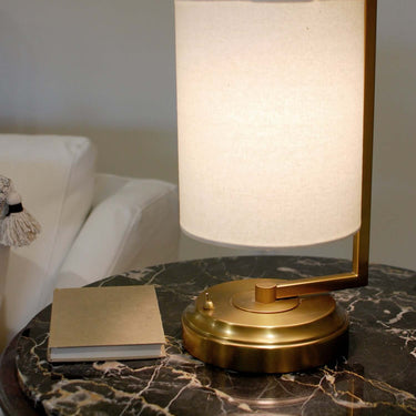 Jynn rechargeable lamp, Dark Antique Brass – view 7