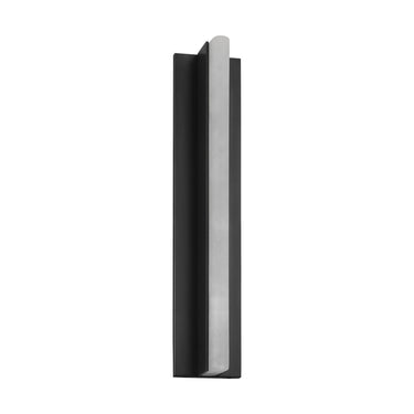 Sleek Bronze Wall Sconce 15in Height - Dimmable LED with Thin Linear Alabaster Design