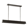 Modern Pench 42" chandelier with dark bronze living finish, designed for residential living rooms and bedrooms.