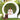 Woman meditating on the bench of a white Pod circle lounge in front of a green hedge